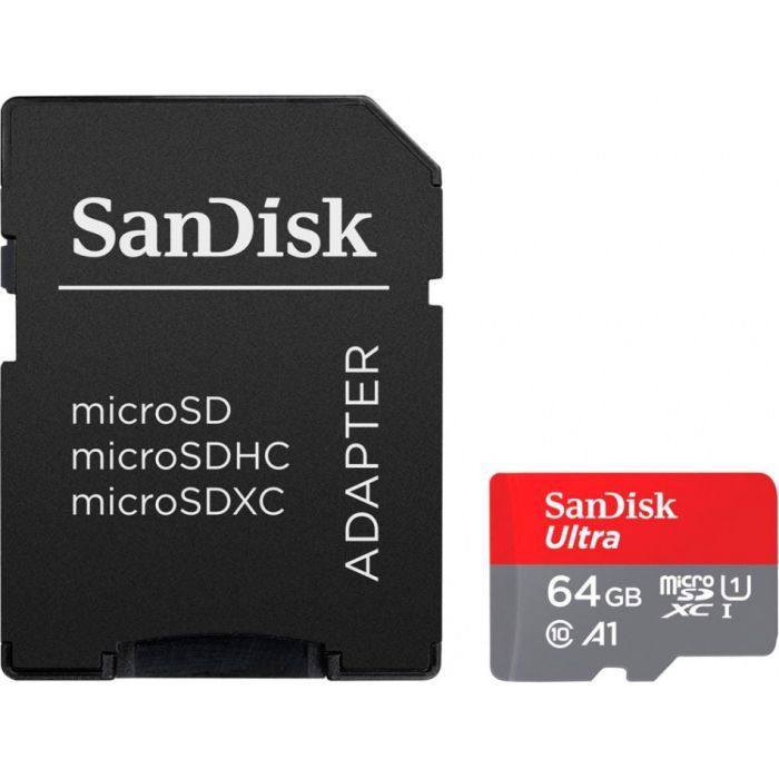 Карта памяти SanDisk 64GB microSD Class 10 A1 R-140 Фото