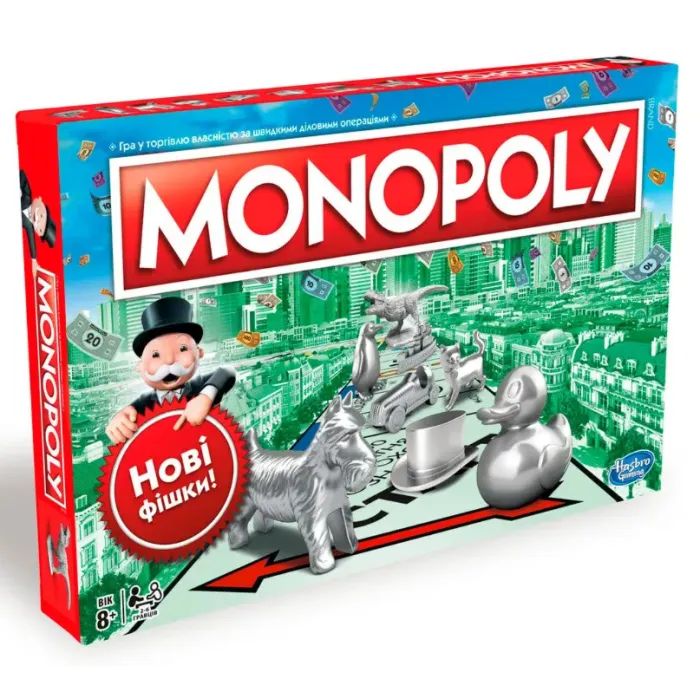 Настольная игра Hasbro Классическая Монополия украинская версия Фото