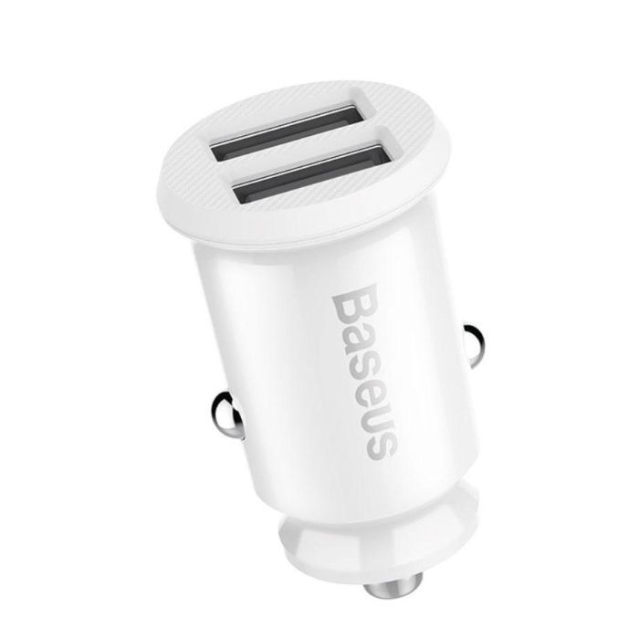Зарядное устройство Baseus Grain Metal 3.1A/2USB White Фото