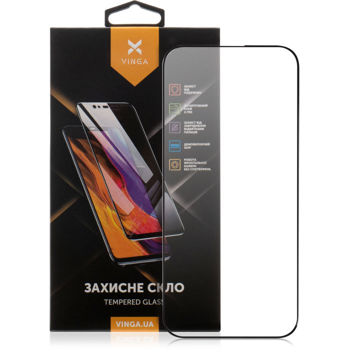 Стекло защитное Vinga Apple iPhone 16 Pro Max Фото