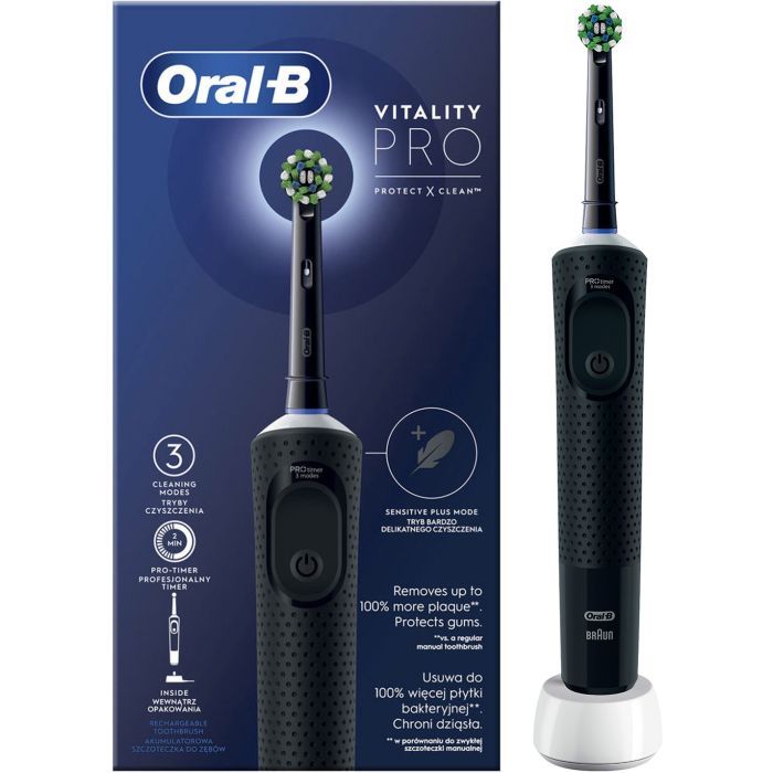 Электрическая зубная щетка Oral-B D103.413.3 PRO Black Фото