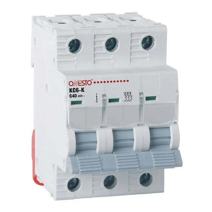 Автоматический выключатель ONESTO 3п С 63А MCB 6kA (KC6-K) Фото