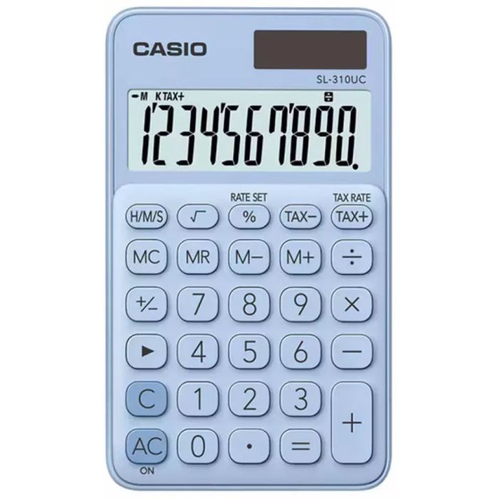 Калькулятор Casio SL-310UC-LB-W-EC, блакитний Фото