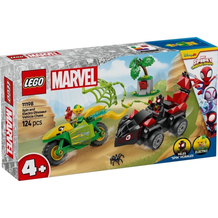 Конструктор LEGO Spidey Перегони на електромобілях з динозаврами Фото