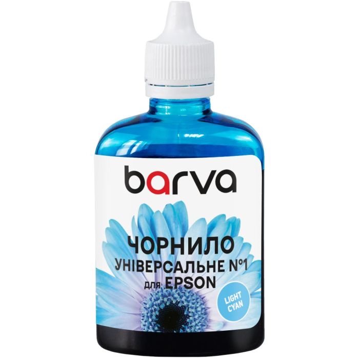 Чернила Barva Epson universal 1, water-soluble, 90г light blue Фото