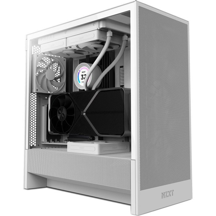 Корпус для ПК NZXT H5 Flow Compact All White Фото
