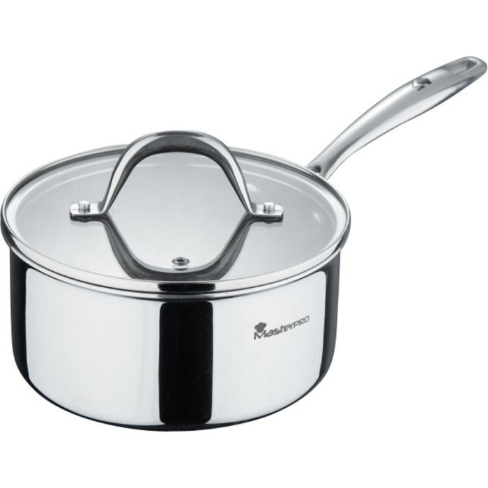 Ковш MasterPro Hi-tech 3, з кришкою 18 см Фото