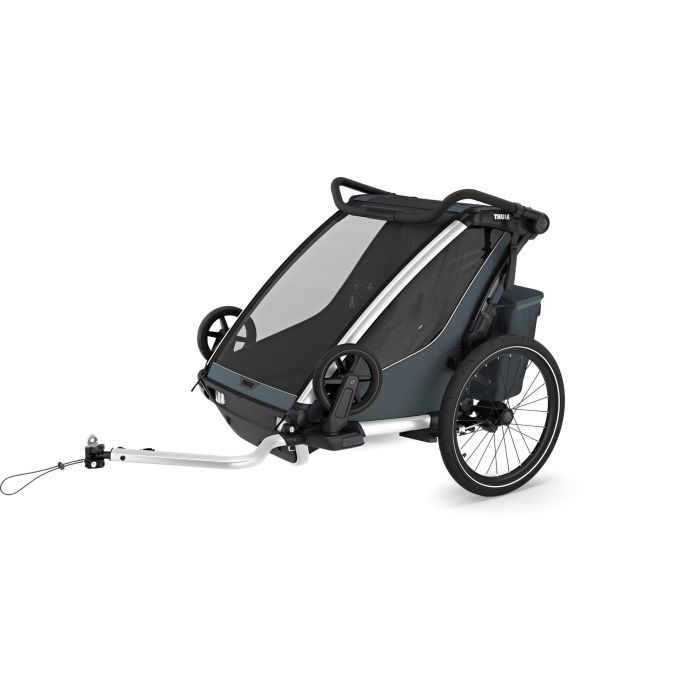 Коляска Thule Chariot Cross 2 Double (Dark Slate) Фото