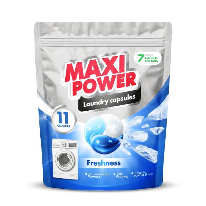 Капсулы для стирки Maxi Power Freshness 11 шт. Фото