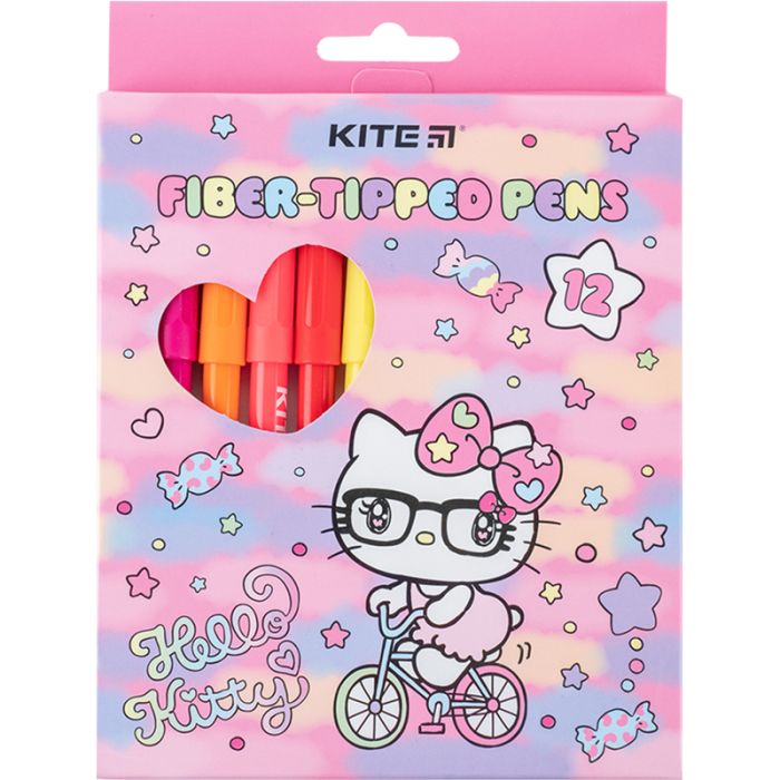 Фломастеры Kite Hello Kitty 12 цветов Фото
