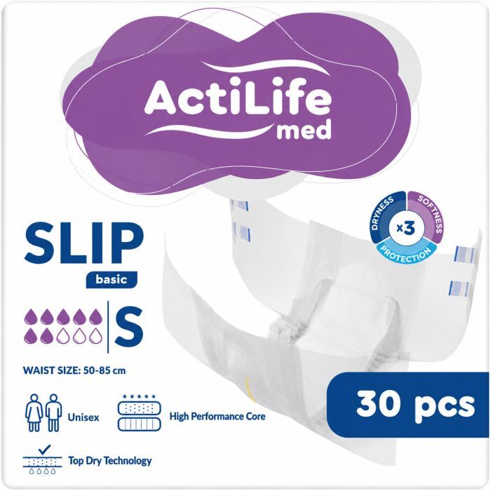 Подгузники для взрослых ActiLife Med Basic S, 30 шт Фото