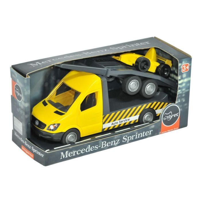 Спецтехника Tigres Mercedes-Benz Sprinter эвакуатор с лафетом (желтый Фото