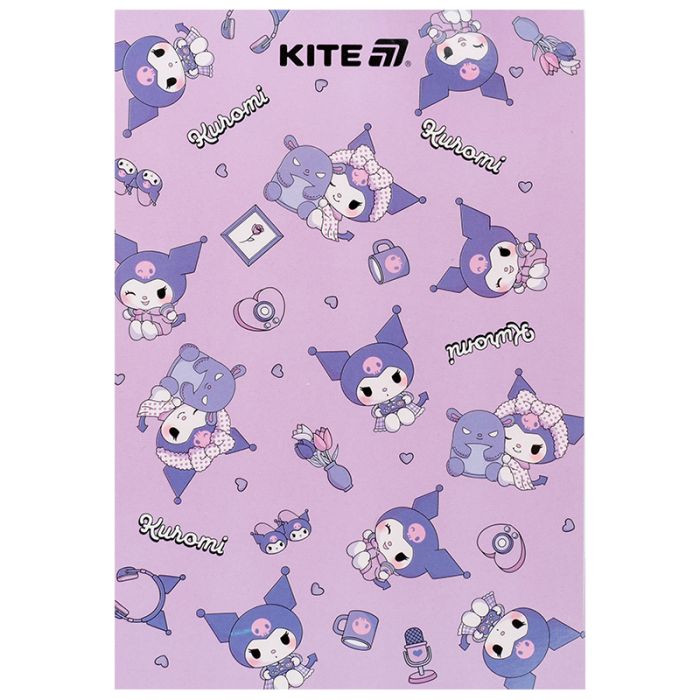 Блокнот Kite Kuromi A5, 50 листов, клетка Фото