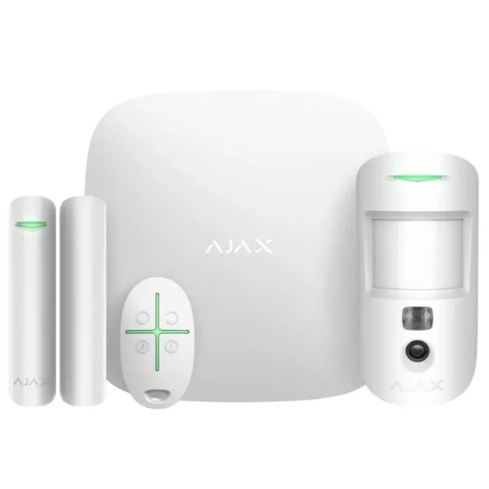 Комплект охранной сигнализации Ajax StarterKit Cam Plus HDR white Фото