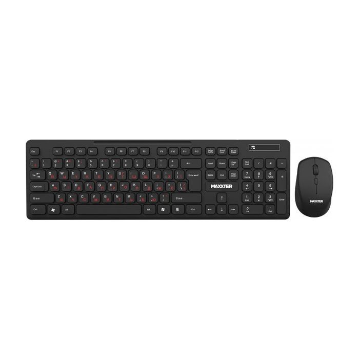 Комплект Maxxter KMS-WCM-02B-UA Wireless UA Black Фото