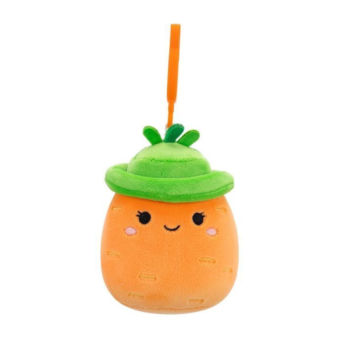 Брелок Squishmallows на кліпсі – Морквинка Кароліна 9 см Фото