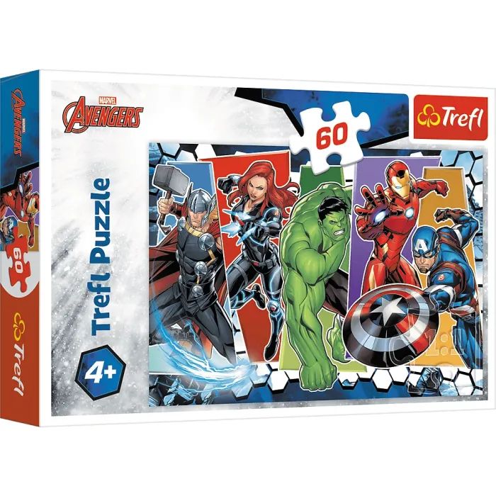 Пазл Trefl The Avengers Мстители Непобедимые 60 элементов Фото