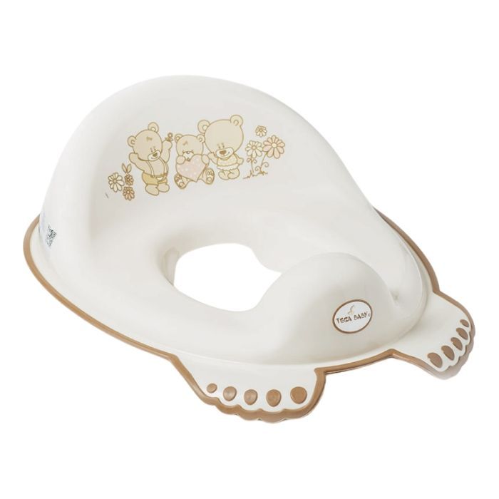 Накладка на унитаз Tega Baby Teddy Bea антиковзка, beige Фото