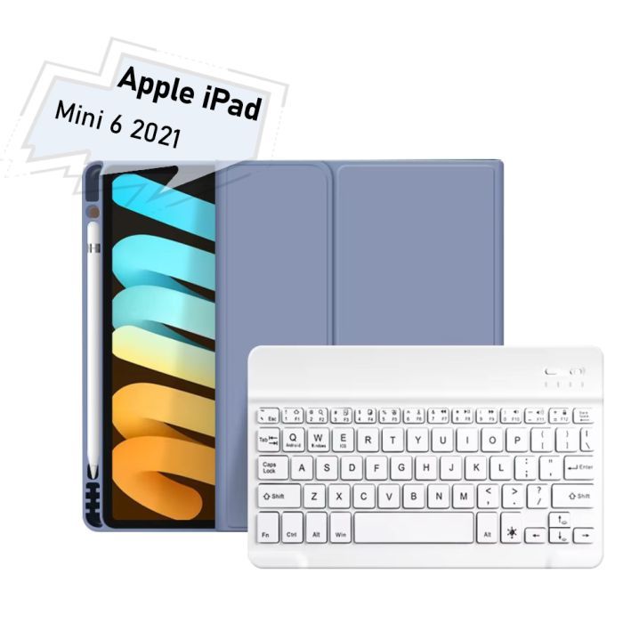 Чехол для планшета BeCover with keyboard Apple iPad Mini 6 2021 Purple Фото