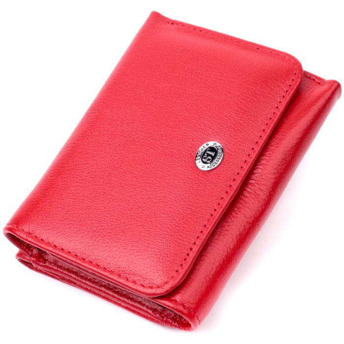 Кошелек ST Leather Из натуральной кожи Красный Фото