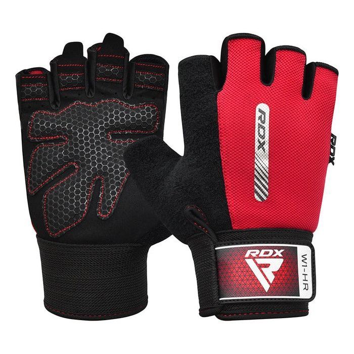 Перчатки для фитнеса RDX W1 Half Red Plus L Фото
