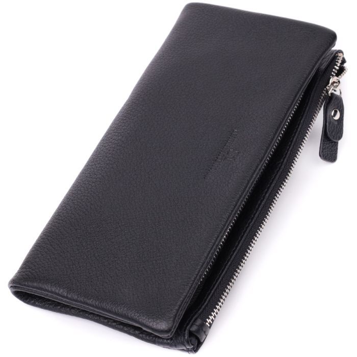 Кошелек ST Leather Из натуральной кожи Черный Фото