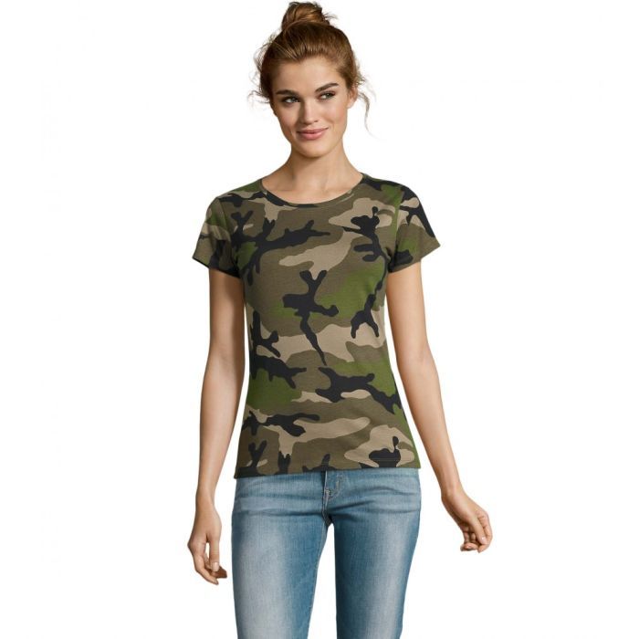 Футболка Sol's Camo women камо S Фото