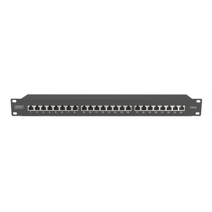 Патч-панель Digitus 19" 24xRJ-45 STP cat.6a, 1U, black Фото