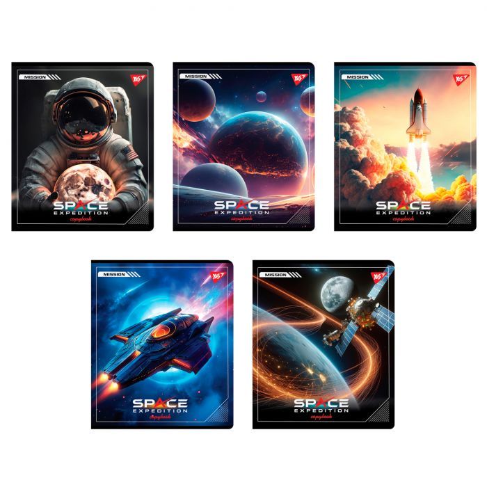 Тетрадь Yes Space expedition 24 листа линия Фото