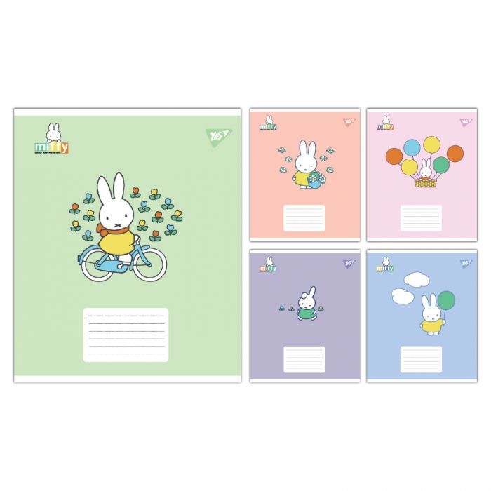 Тетрадь Yes Miffy Playfull А5 18 листов клетка Фото
