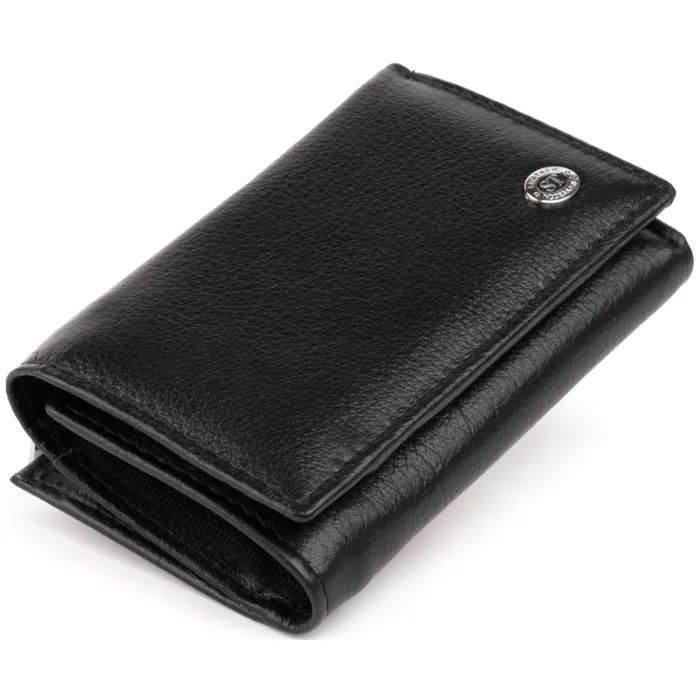Портмоне ST Leather Из кожи Черное Фото