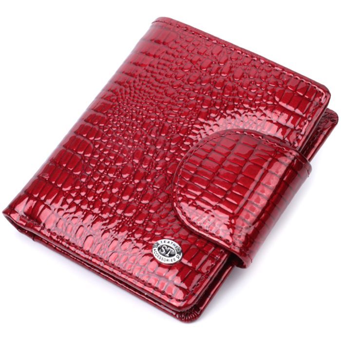Кошелек ST Leather Из натуральной кожи Красный Фото