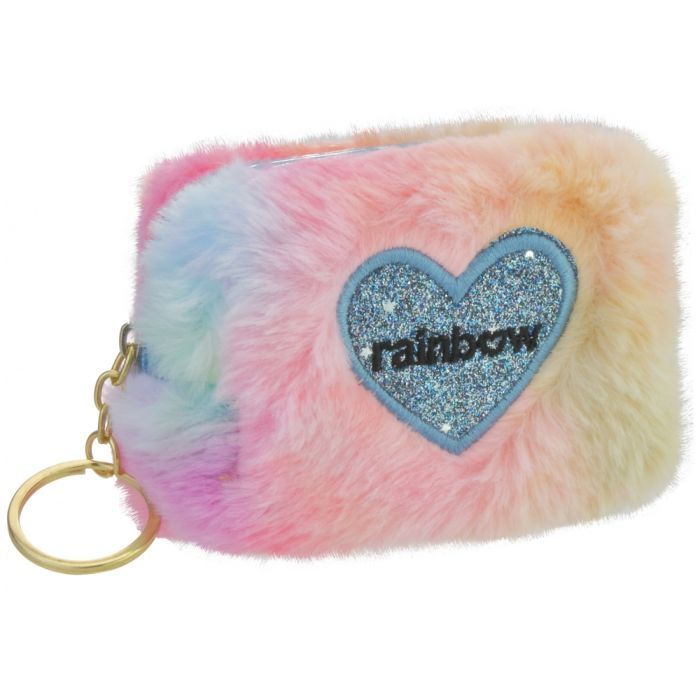 Кошелек детский Cool For School Брелок пухнастий Rainbow Фото
