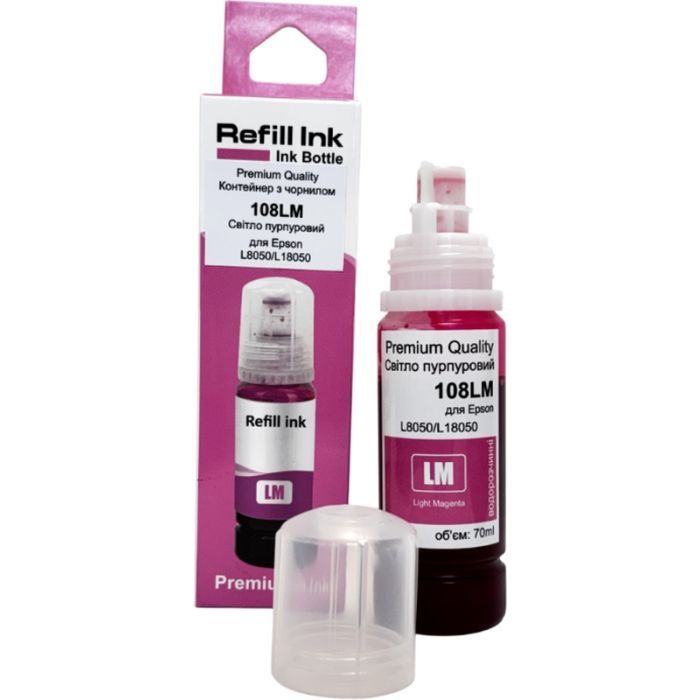 Чернила Premium Quality Epson 108 70мл Light Magenta Фото