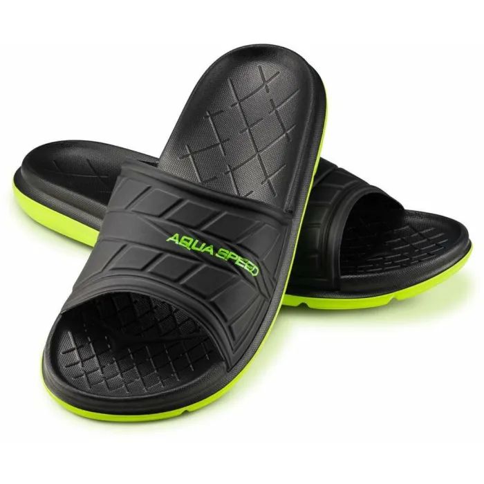 Шлепанцы Aqua Speed Aspen 534-07 чорний, жовтий 43 Фото