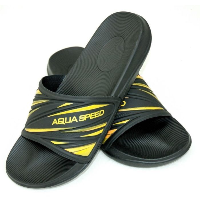 Шлепанцы Aqua Speed Idaho 514-18 чорний, жовтий 43 Фото