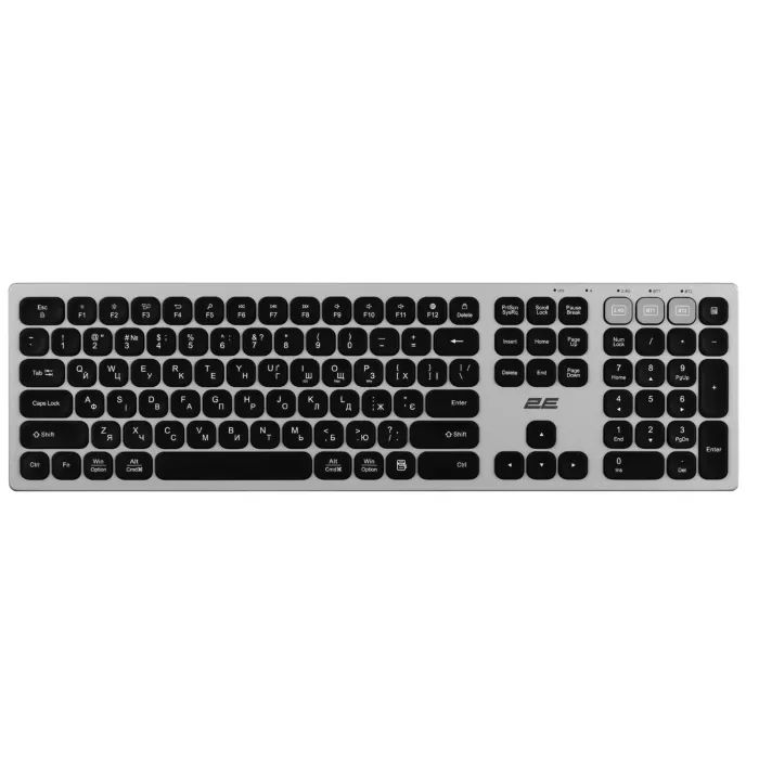 Клавиатура 2E KS270 109key Wireless UA Grey/Black Фото