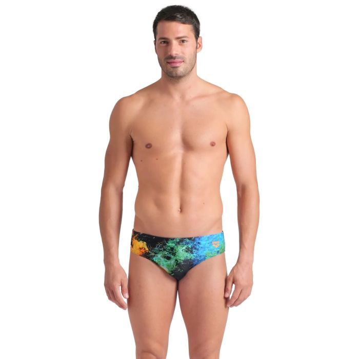 Плавки Arena Vibrant Swim Briefs 008940-550 чорний 80 Фото
