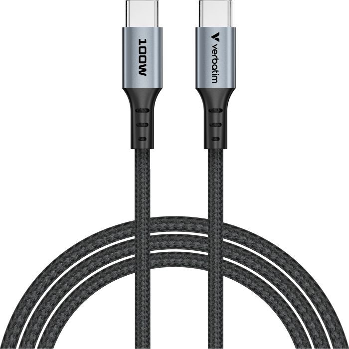 Дата кабель Verbatim USB-C to USB-C 1.2m 60W black Фото