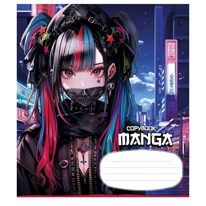 Тетрадь Школярик Manga style 18 листов клетка Фото