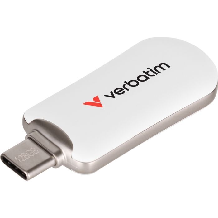 USB флеш накопитель Verbatim 256GB Plectra White USB-C Фото