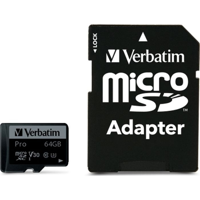 Карта памяти Verbatim 64GB microSDXC class 10 UHS-III PRO Фото
