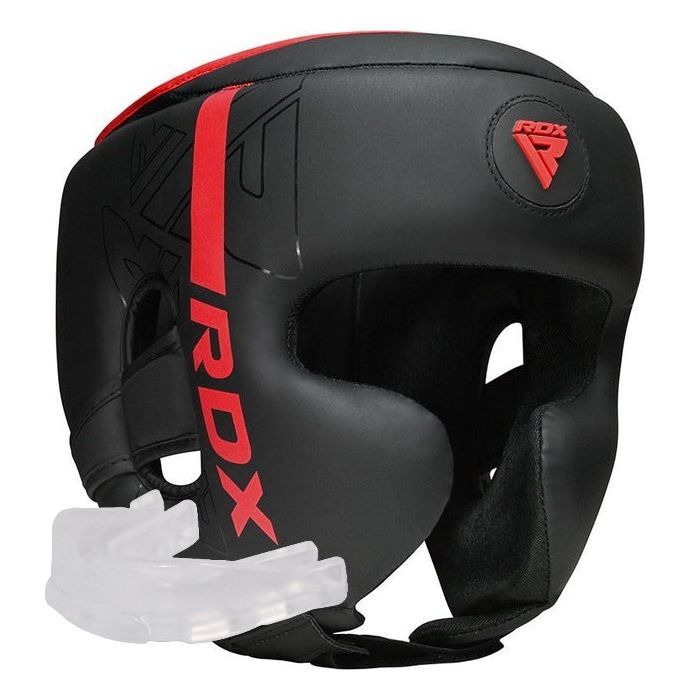 Боксерский шлем RDX F6 Kara Matte Red L Фото