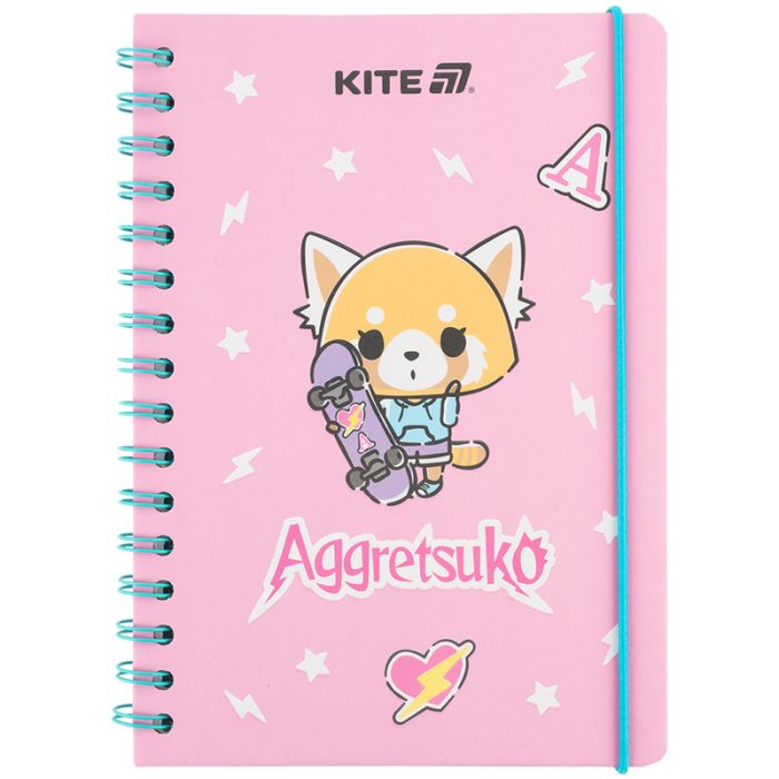 Блокнот Kite на спирали A5 Aggretsuko , 80 листов, клетка Фото