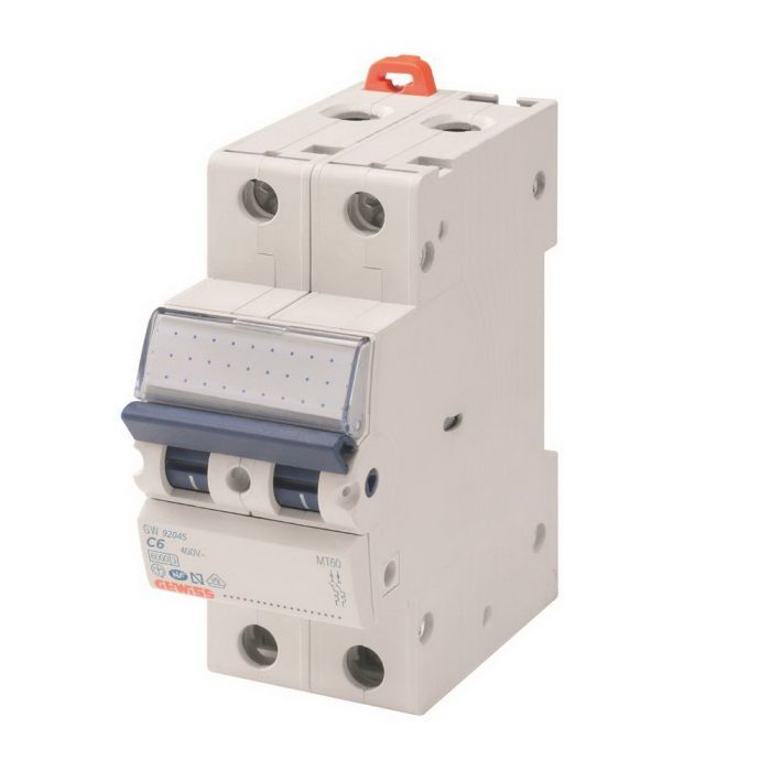 Автоматический выключатель GEWISS 2-п. 6A 6kA С Фото