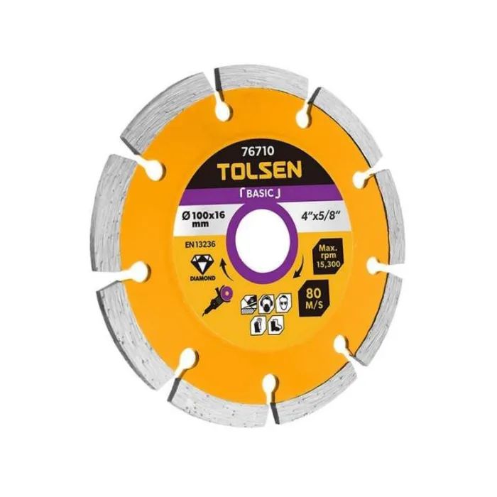 Круг отрезной Tolsen алмазный сегментный 230×22.2х7мм Basic Фото