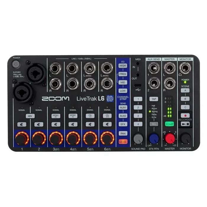 Микшерный пульт Zoom LiveTrak L-6 Фото
