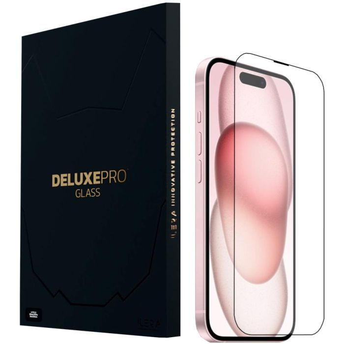 Стекло защитное iLera DeLuxe Original Glass iPhone 15 Plus Фото