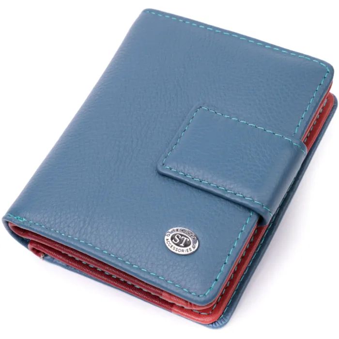 Кошелек ST Leather Из натуральной кожи Бирюзовый Фото