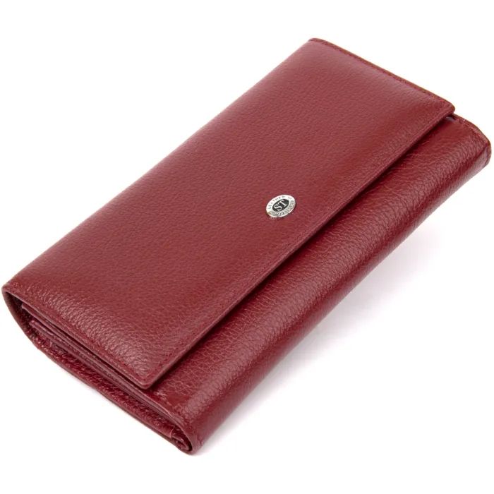 Кошелек ST Leather Темно-красный Фото